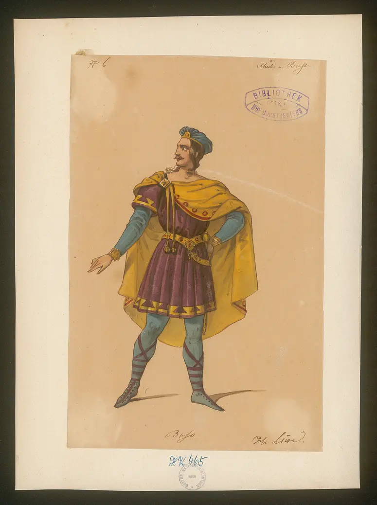 Schuld und Buße, Originaltitel: Genovefa, Titel der Serie: Figurinen des k.k. Hof-Burgtheaters