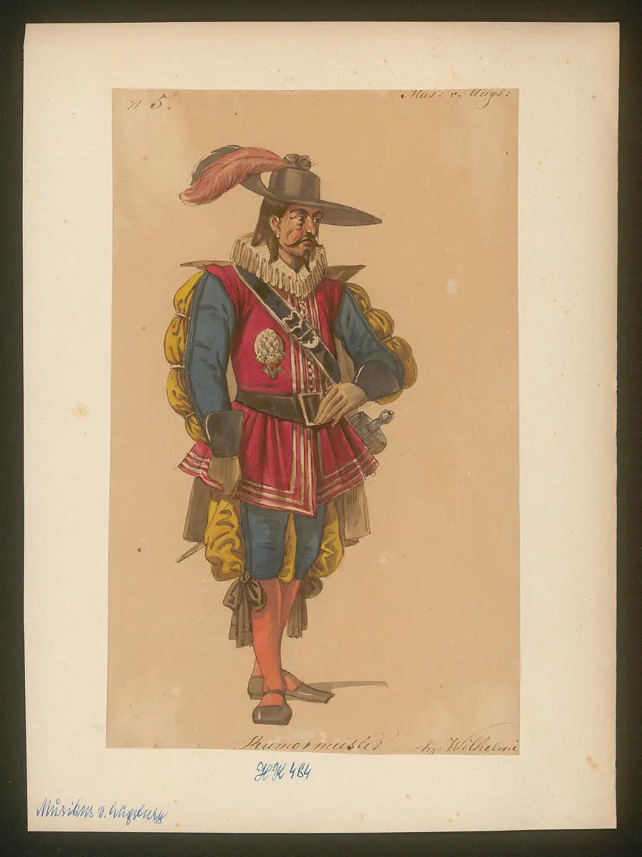 Der Musikus von Augsburg, Titel der Serie: Figurinen des k.k. Hof-Burgtheaters