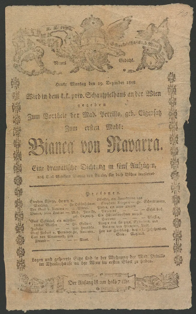 Bianca von Navarra, Alternativtitel: Bianca von Toledo