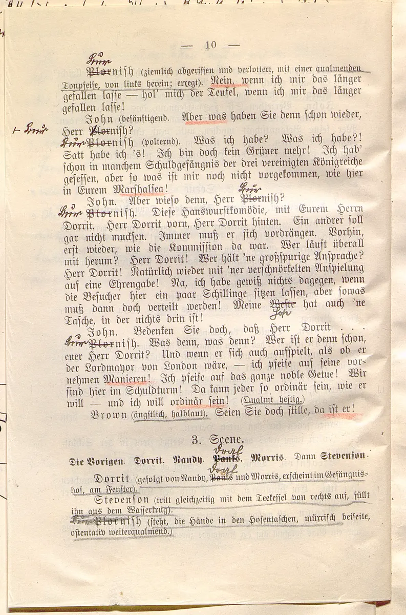 Klein Dorrit. Lustspiel in drei Akten