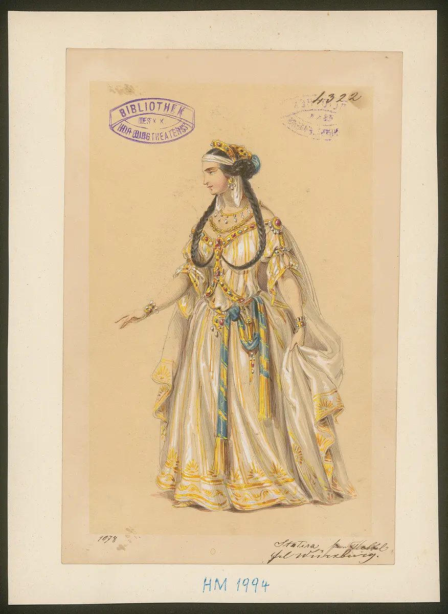 Alexander und Darius, Titel der Serie: Figurinen des k.k. Hof-Burgtheaters