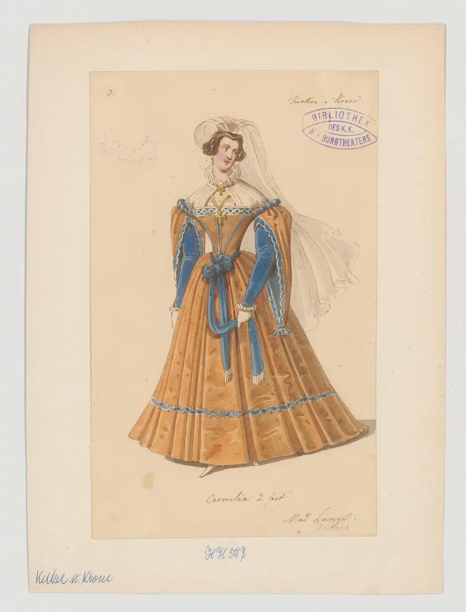 Kerker und Krone, Titel der Serie: Figurinen des k.k. Hof-Burgtheaters