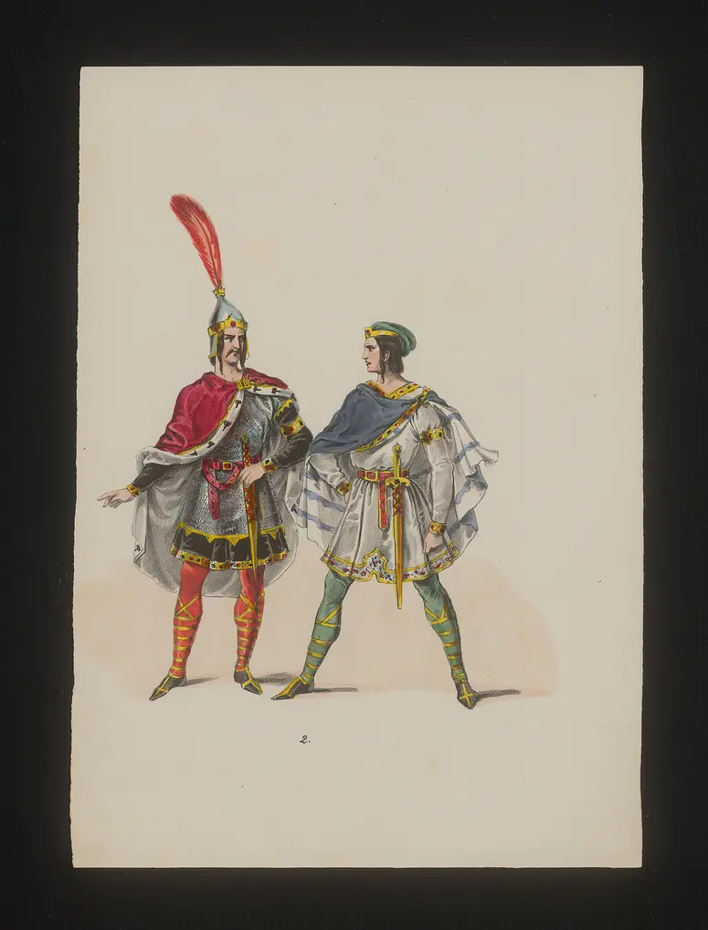 I Normanni a Parigi, Titel der Serie: Neue Costume-Sammlung verschiedener Zeiten und Nationen