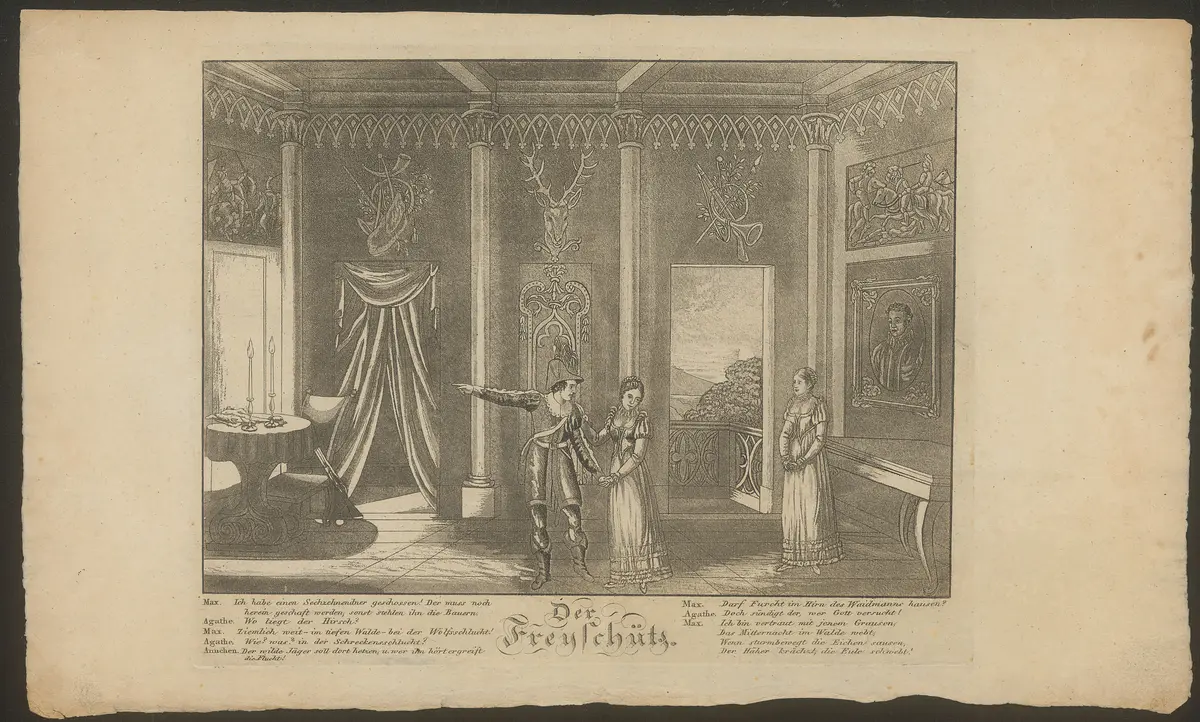 Der Freischütz, Titel in Vorlageform: Der Freyschütz