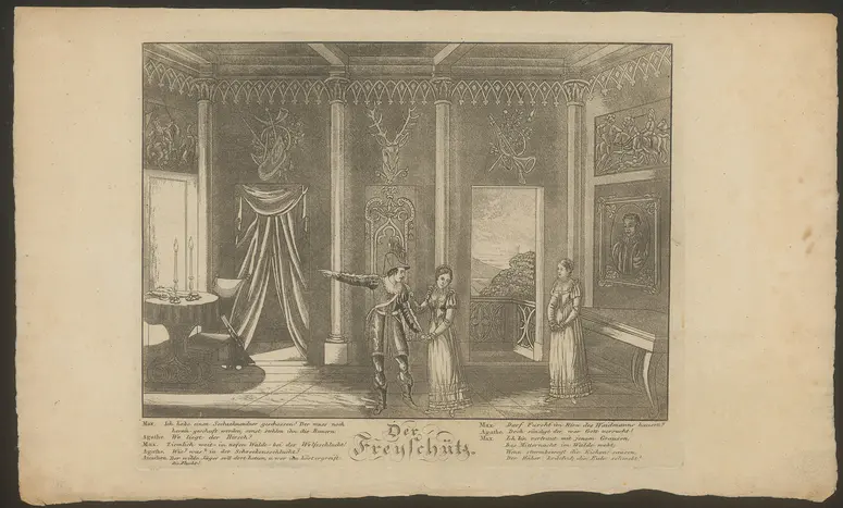 Der Freischütz, Titel in Vorlageform: Der Freyschütz
