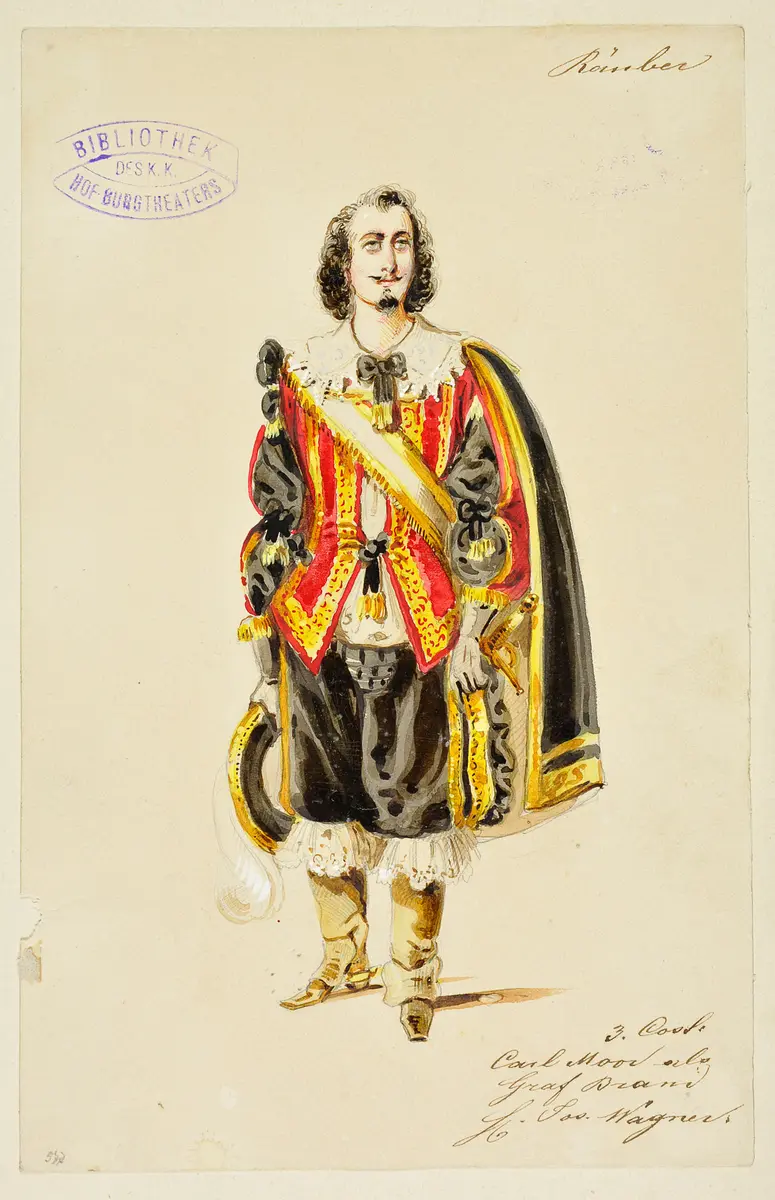 Die Räuber, Titel der Serie: Figurinen des k.k. Hof-Burgtheaters