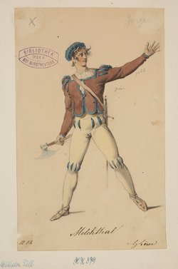 Wilhelm Tell, Titel der Serie: Figurinen des k.k. Hof-Burgtheaters