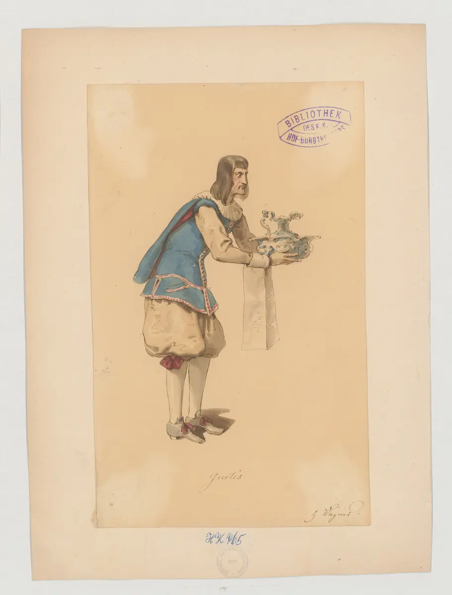 Der Widerspenstigen Zähmung, Originaltitel: The Taming of the Shrew, Titel der Serie: Figurinen des k.k. Hof-Burgtheaters