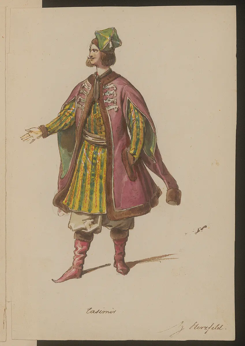 Der Liebe Wahn und Wahrheit, Titel der Serie: Figurinen des k.k. Hof-Burgtheaters