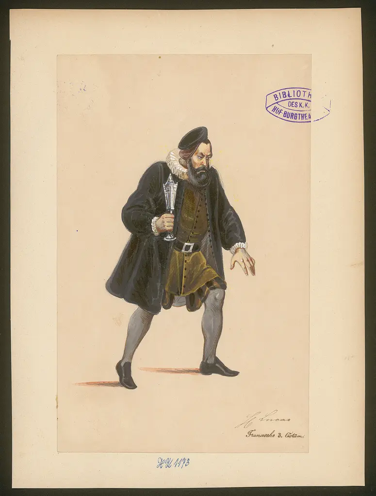 Ludovico, Originaltitel: The Duke of Milan, Titel der Serie: Figurinen des k.k. Hof-Burgtheaters