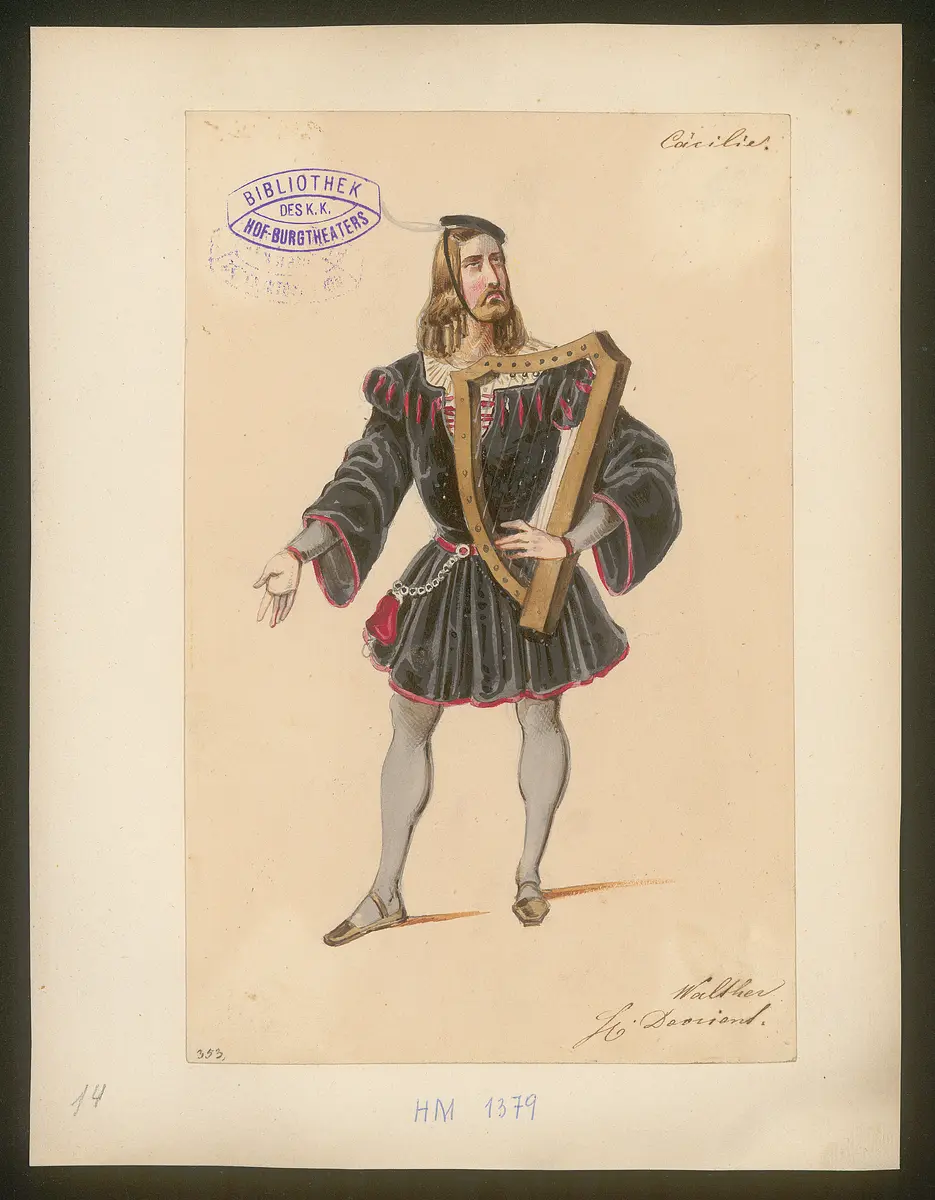 Cäcilia von Albano, Titel der Serie: Figurinen des k.k. Hof-Burgtheaters