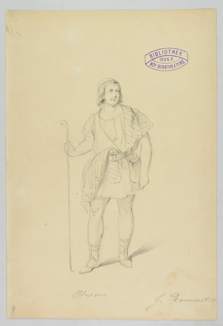 Ein Wintermärchen, Originaltitel: The Winter's Tale, Titel der Serie: Figurinen des k.k. Hof-Burgtheaters