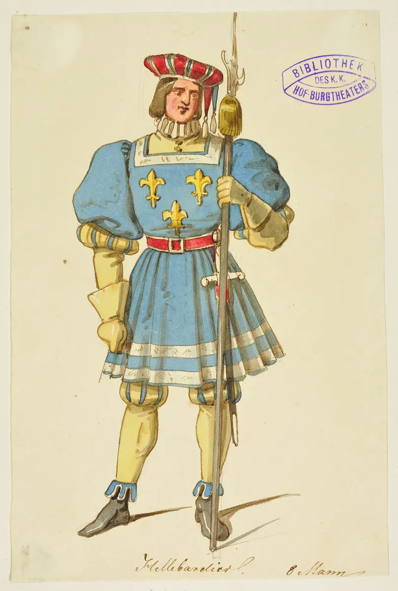 Die Jungfrau von Orleans, Titel der Serie: Figurinen des k.k. Hof-Burgtheaters