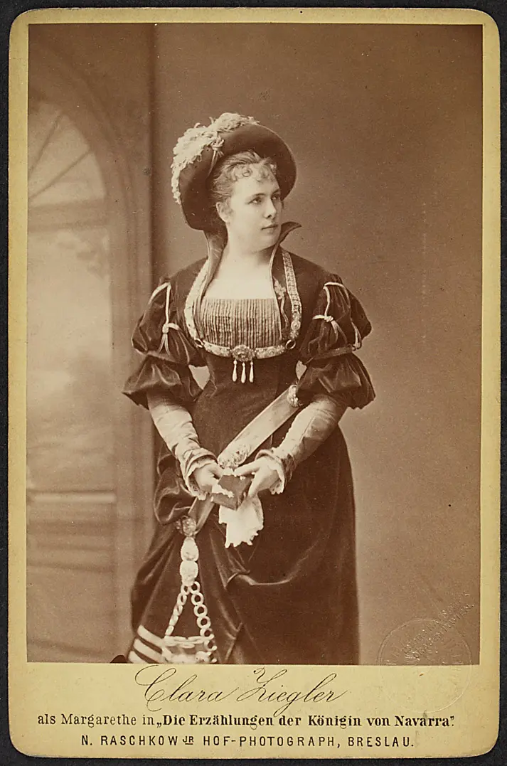 Clara Ziegler, Verweis auf Stücktitel: Die Erzählungen der Königin von Navarra