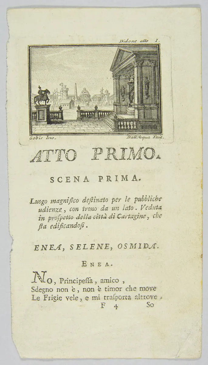 Didone abbadonata, Titel in Vorlageform: Didone