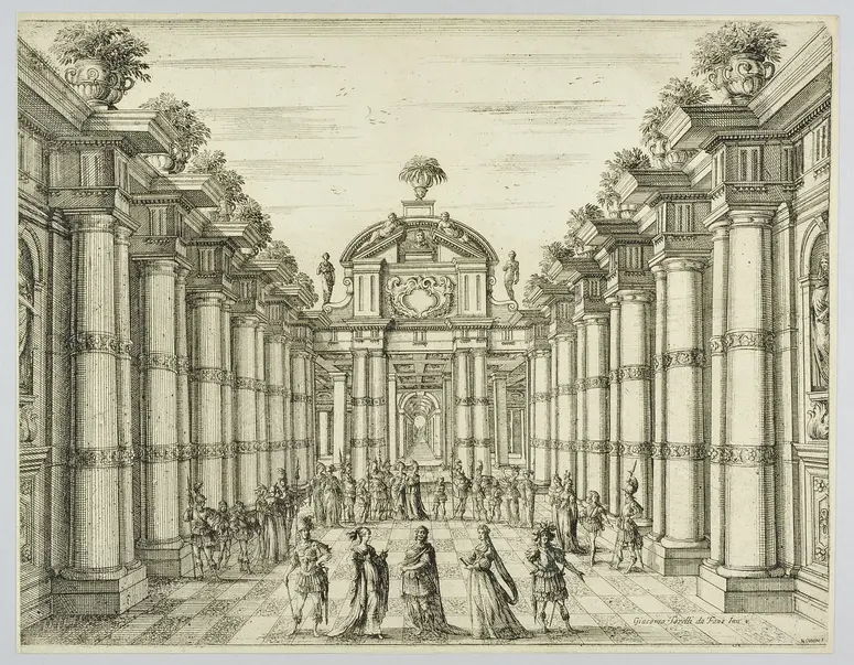 La finta pazza, Titel in Vorlageform: Feste Theatrali per la finta Pazza Drama del sig.r Giulio Strozzi [...]
