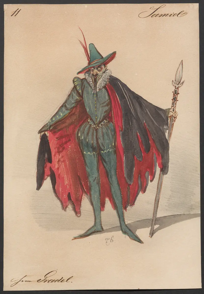 Der Freischütz, Titel der Serie: Figurinen des k.k. Hofoperntheaters