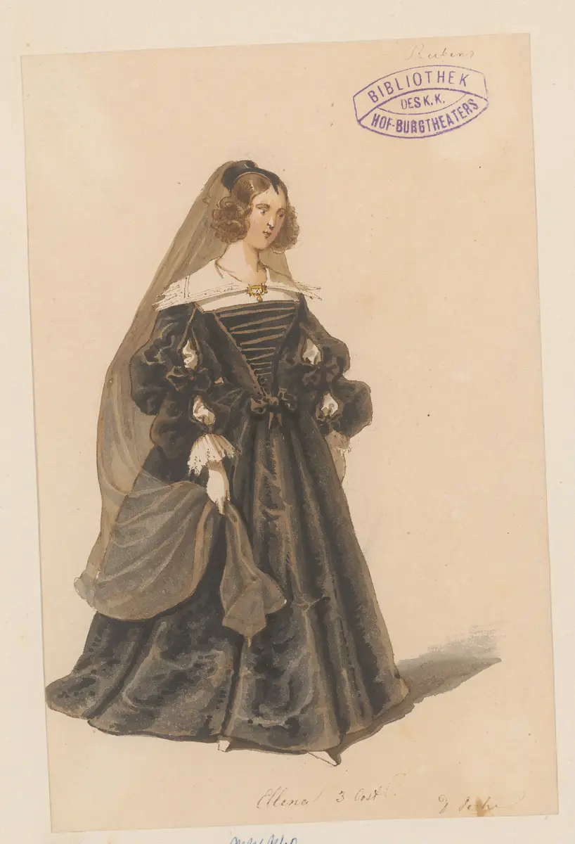 Rubens in Madrid, Titel der Serie: Figurinen des k.k. Hof-Burgtheaters