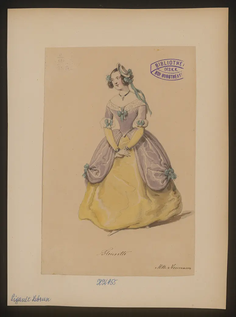 Pigault Lebrun, Titel der Serie: Figurinen des k.k. Hof-Burgtheaters