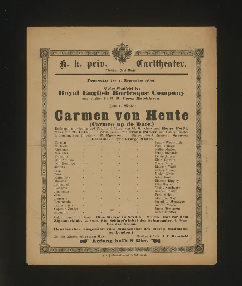 Die Carmen von Heute (Carmen up to Date)