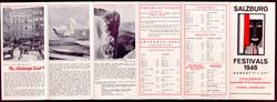 Salzburger Festspiele 1946, Titel in Vorlageform: Salzburg Festivals 1946, Verweis auf Stücktitel: Don Giovanni, Verweis auf Stücktitel: Figaros Hochzeit, Verweis auf Stücktitel: Der Rosenkavalier, Verweis auf Stücktitel: Jedermann, Verweis auf Stücktitel: Der Diener zweier Herren