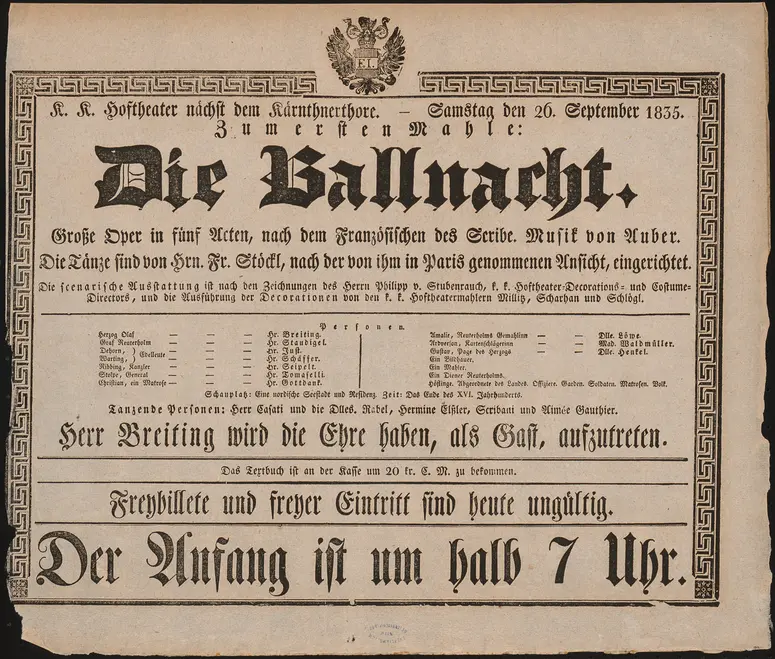Die Ballnacht, Gustave III, ou Le bal masqué