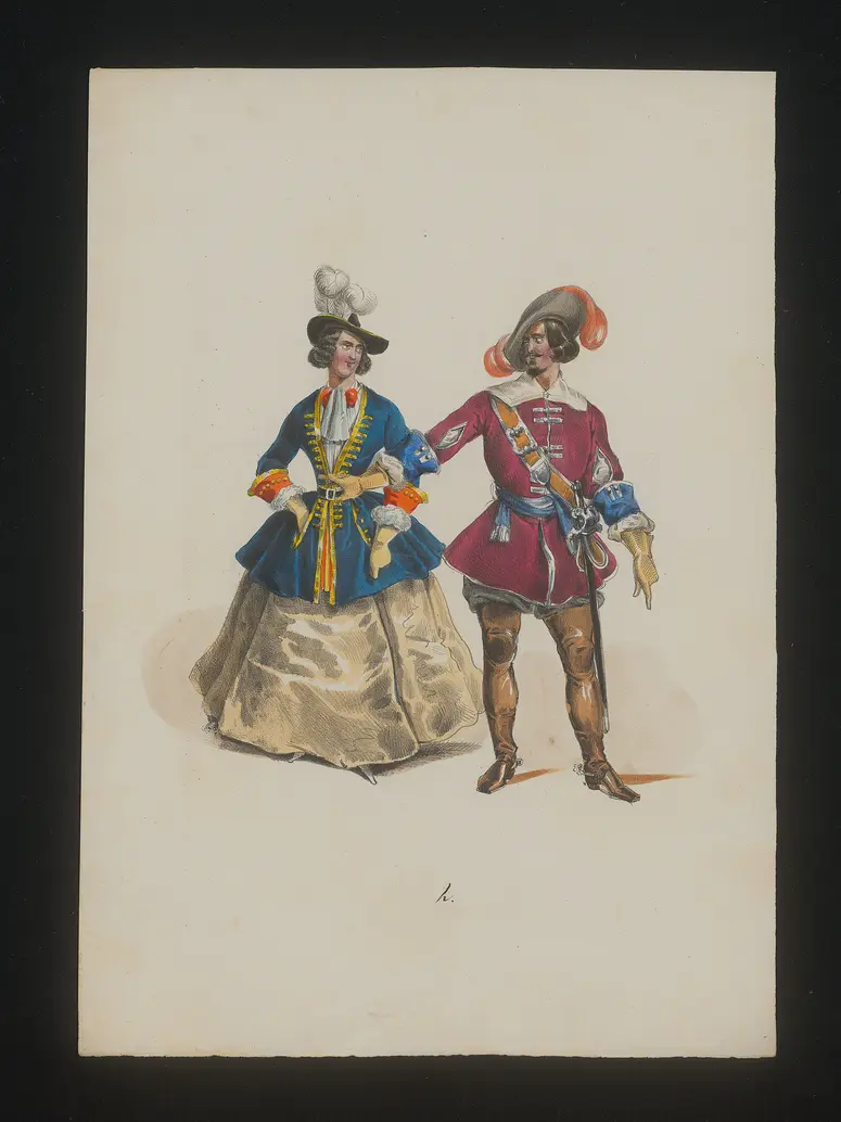 Ein deutscher Krieger, Titel der Serie: Neue Costume-Sammlung verschiedener Zeiten und Nationen