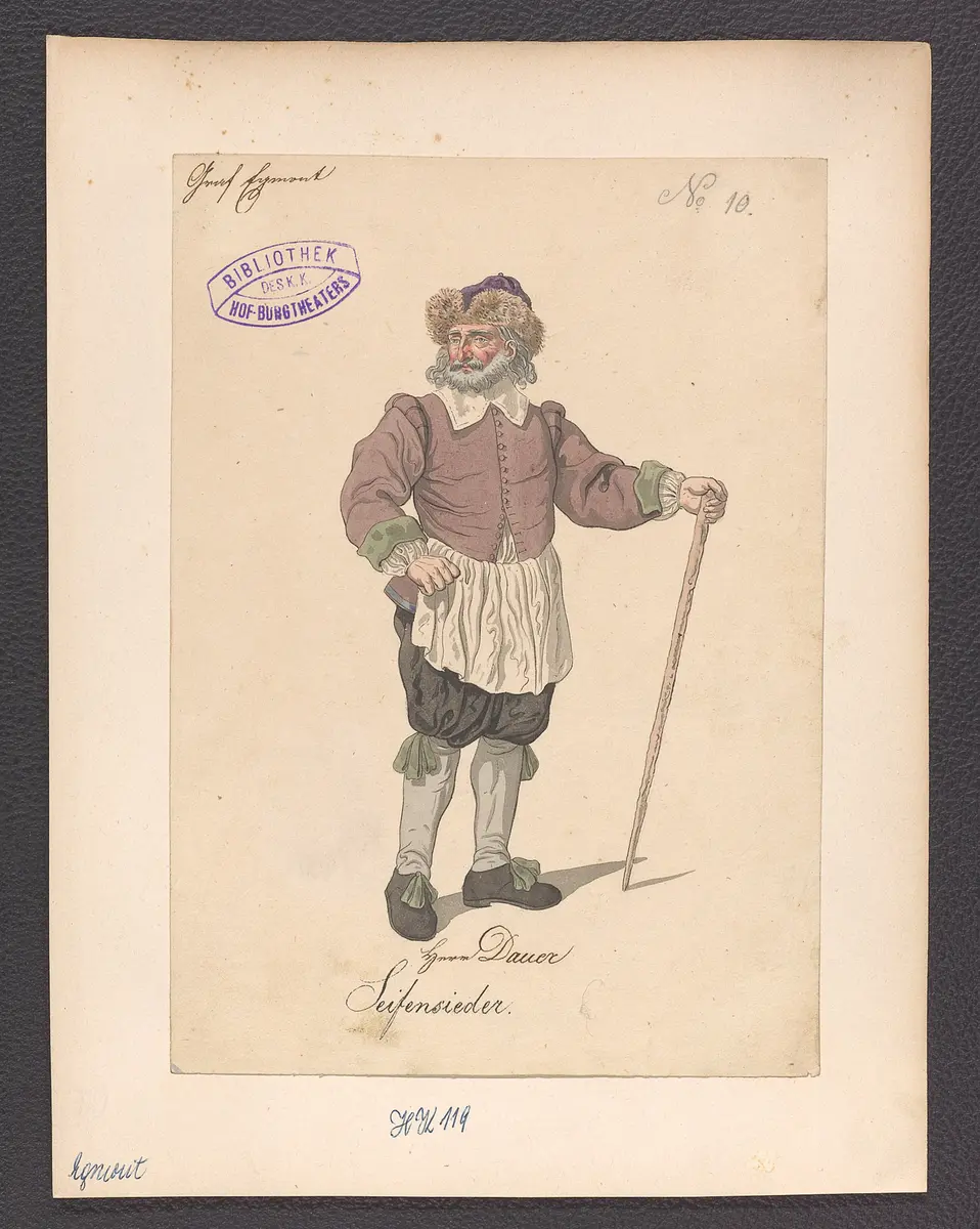 Egmont, Titel der Serie: Figurinen des k.k. Hof-Burgtheaters