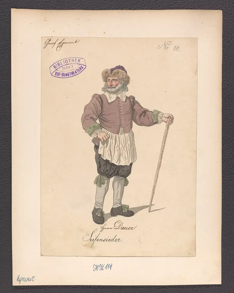 Egmont, Titel der Serie: Figurinen des k.k. Hof-Burgtheaters