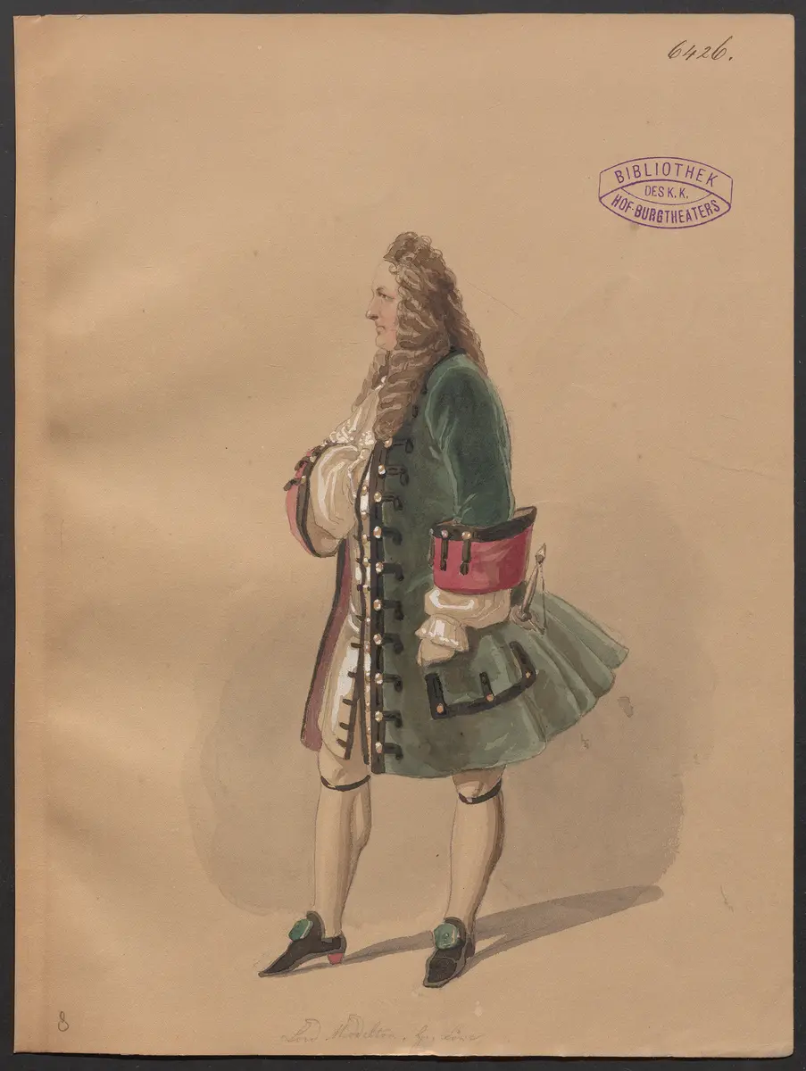 Unsere Freunde, Titel der Serie: Figurinen des k.k. Hof-Burgtheaters