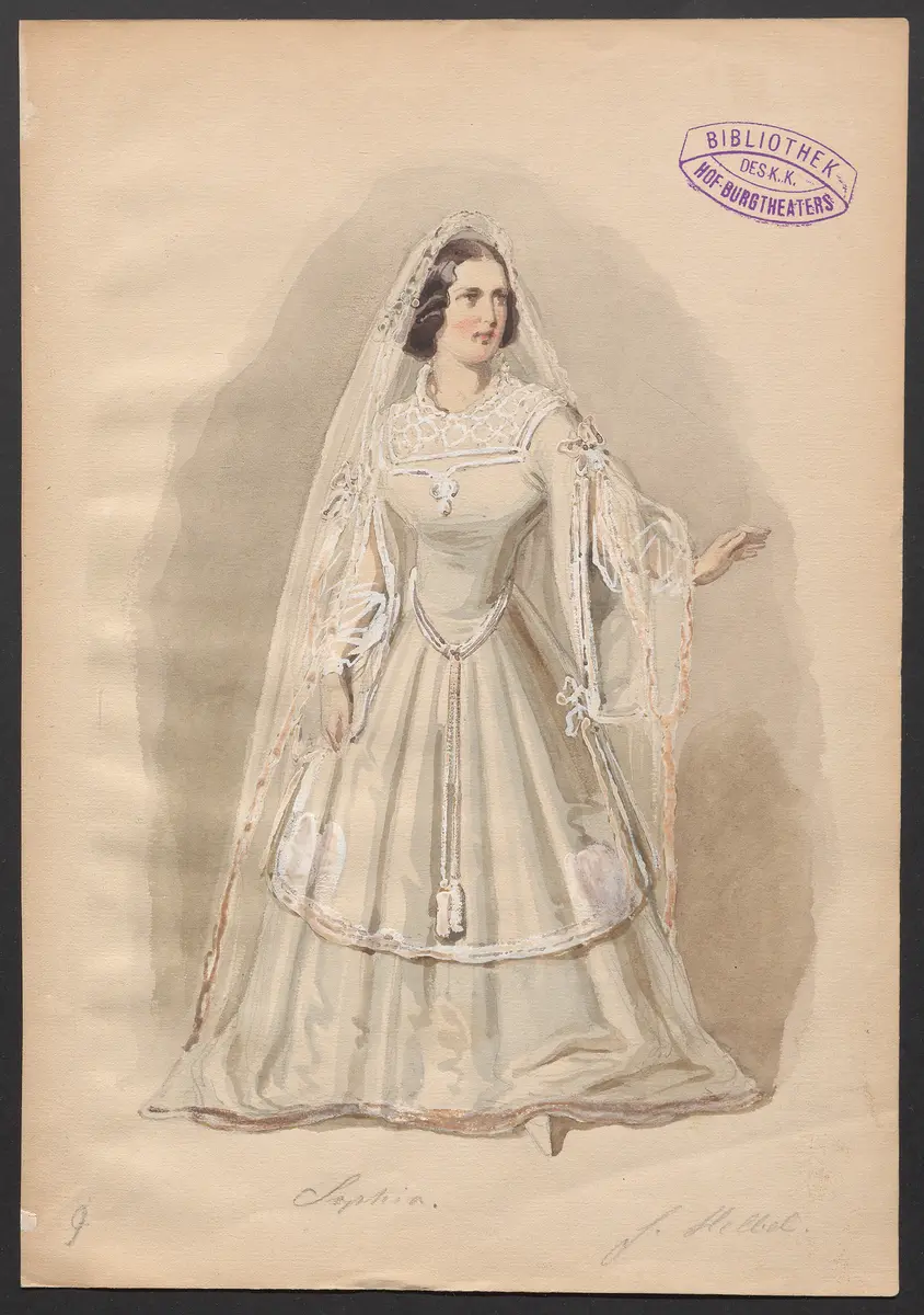 Hans Lange, Titel der Serie: Figurinen des k.k. Hof-Burgtheaters