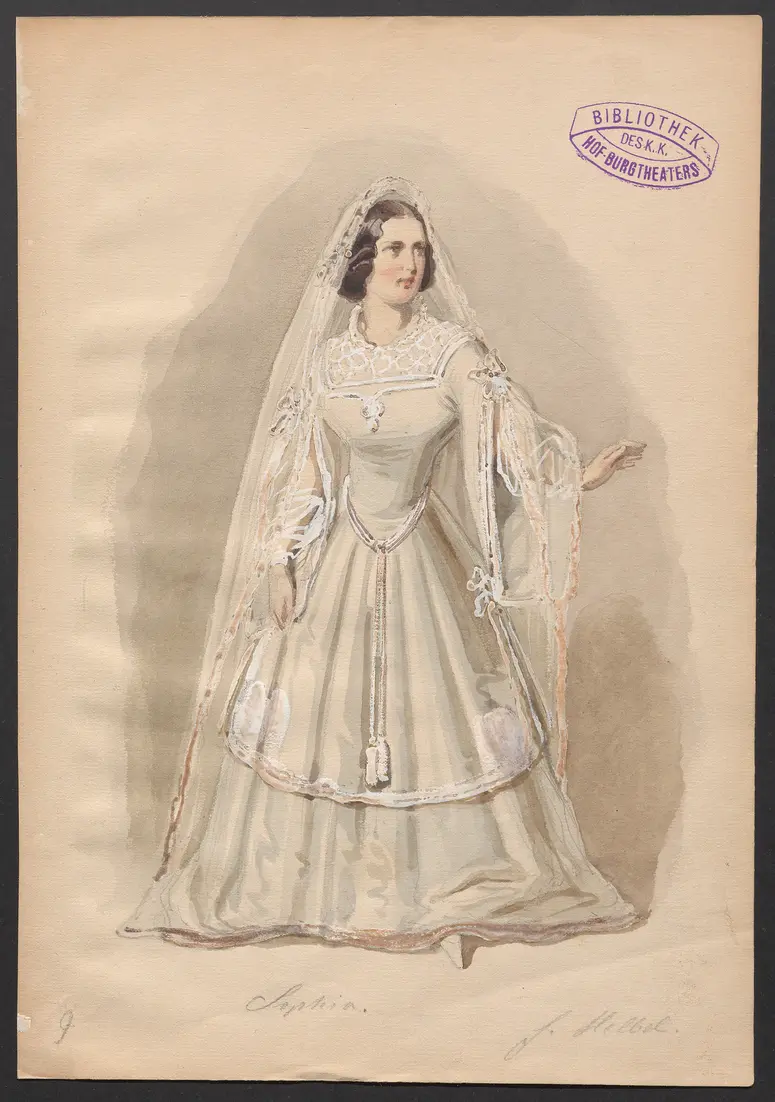 Hans Lange, Titel der Serie: Figurinen des k.k. Hof-Burgtheaters