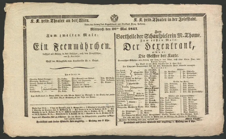 Ein Feenmärchen, Der Hexentrank, oder Die Geister der Karte