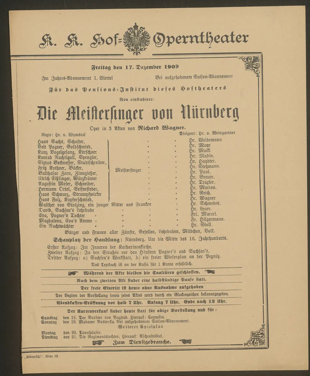 Die Meistersinger von Nünberg