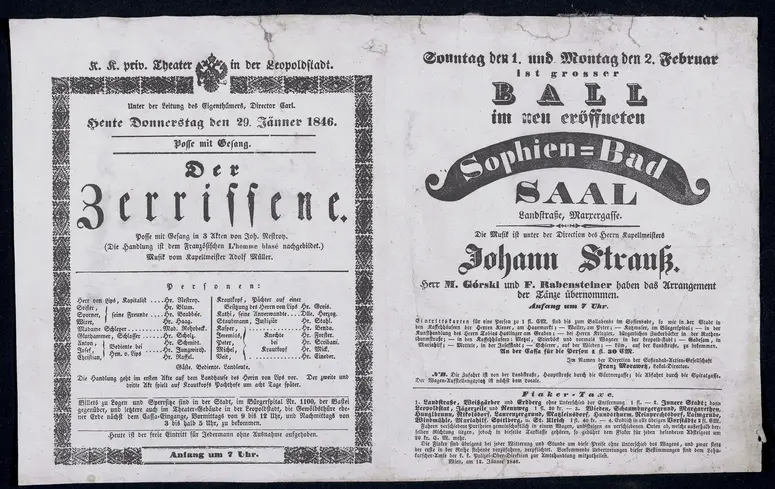Der Zerrissene, grosser BALL im neu eröffneten Sophien-Bad-Saal