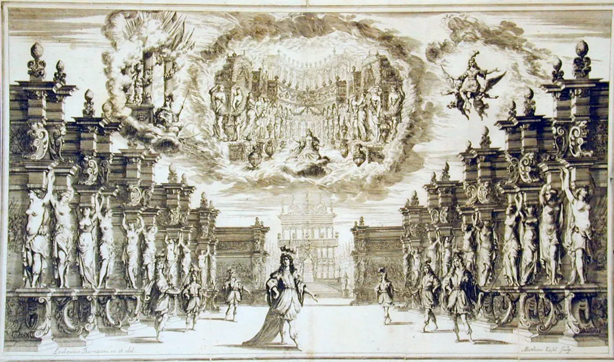 Il Pomo d'Oro, Titel in Vorlageform: Il Pomo d'Oro. Festa Teatrale Rappresenta in Vienna per l'augustissime Nozze delle Sacre Cesaree Reali Maesta di Leopoldo e Margherita., Alternativtitel: Der guldene Apfel