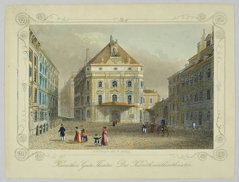 Wien, Kärntnertortheater, Titel in Vorlageform: Kärnther Gate Theatre. Das Kärnthnerthortheater