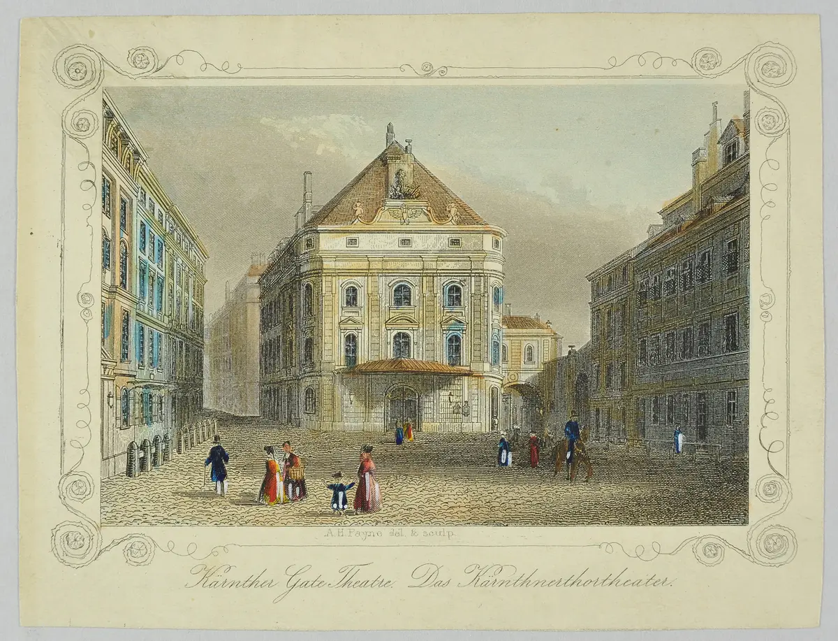 Wien, Kärntnertortheater, Titel in Vorlageform: Kärnther Gate Theatre. Das Kärnthnerthortheater