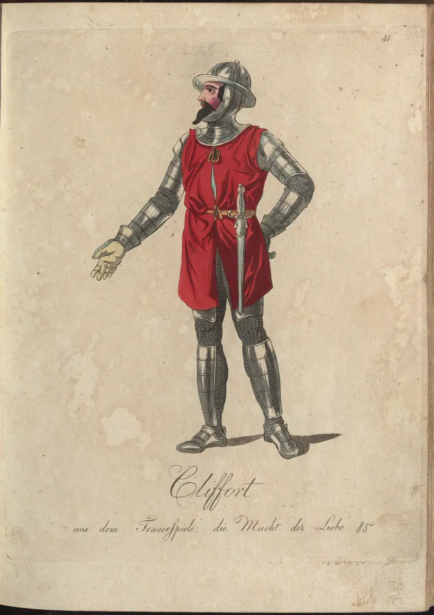 Die Macht der Liebe, Titel der Serie: Auswahl schöner Costumes für Theater- und Ball-Anzüge