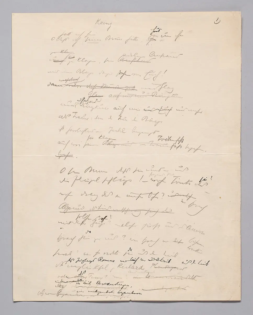 Verse zum Gedächtnis des Schauspielers Josef Kainz