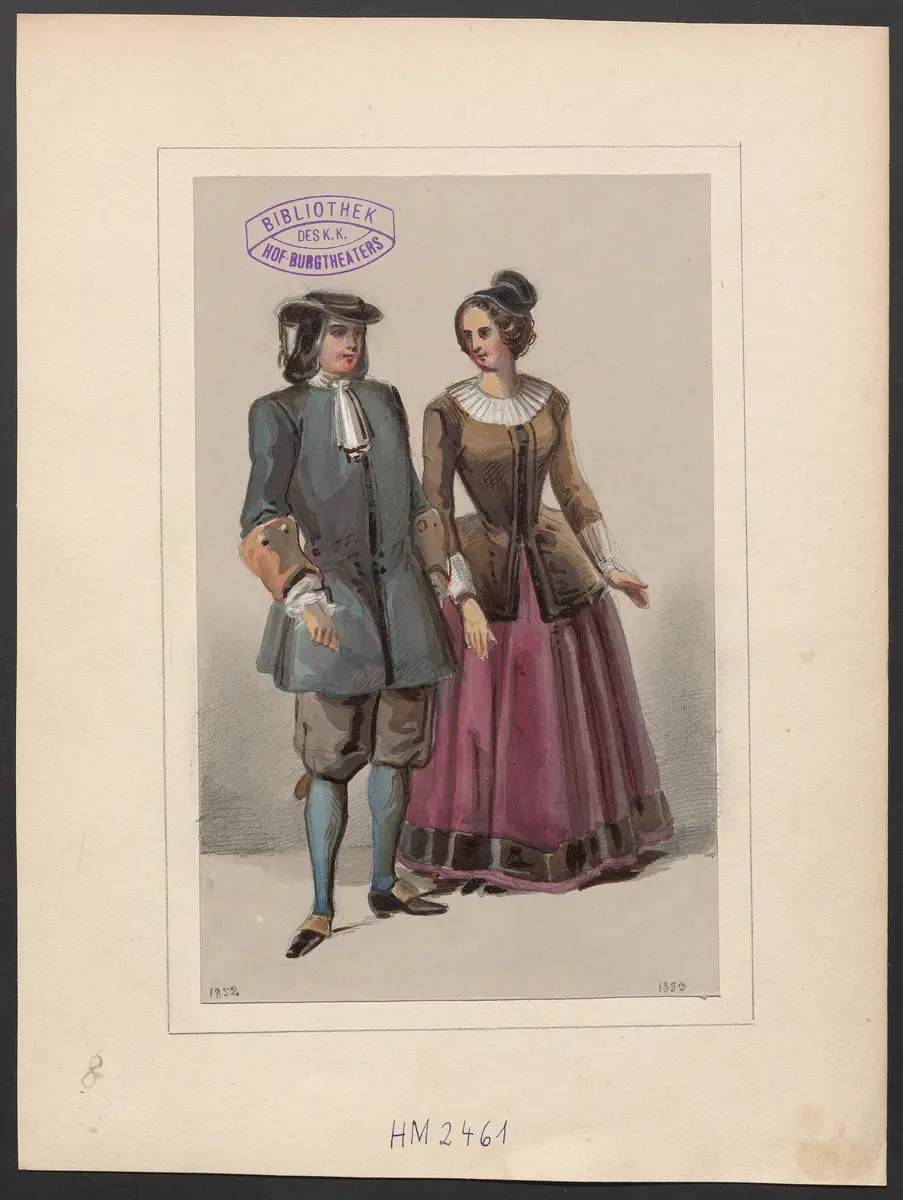 Die Anna-Lise, Titel der Serie: Figurinen des k.k. Hof-Burgtheaters
