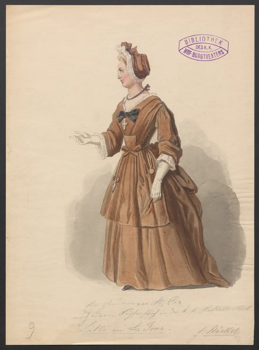 Revanche, Titel der Serie: Figurinen des k.k. Hof-Burgtheaters