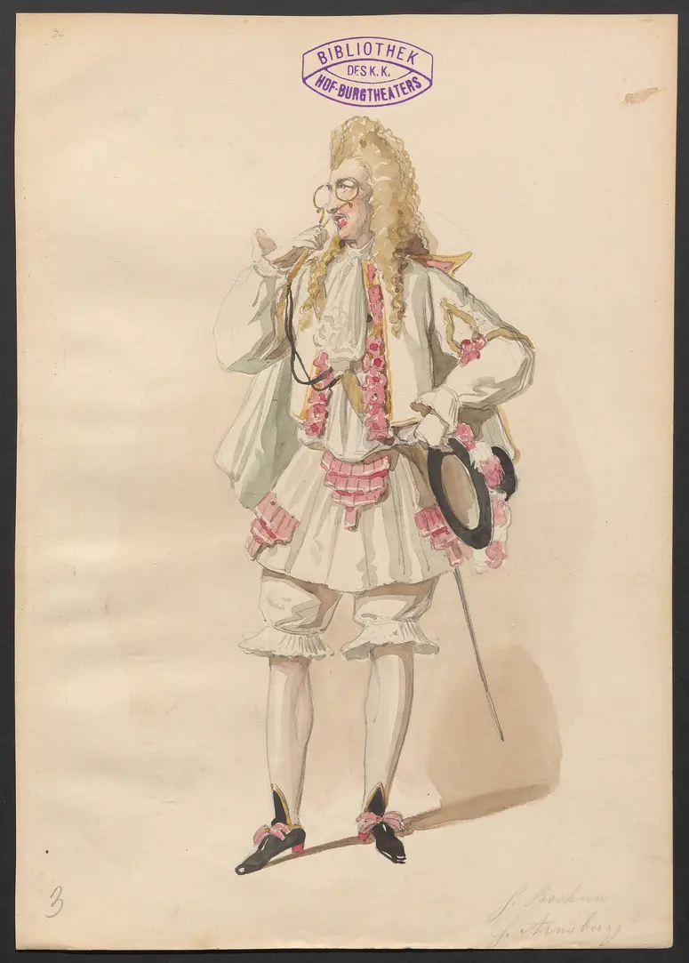 Die Bastille, Titel der Serie: Figurinen des k.k. Hof-Burgtheaters