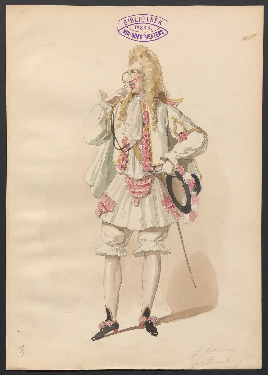 Die Bastille, Titel der Serie: Figurinen des k.k. Hof-Burgtheaters