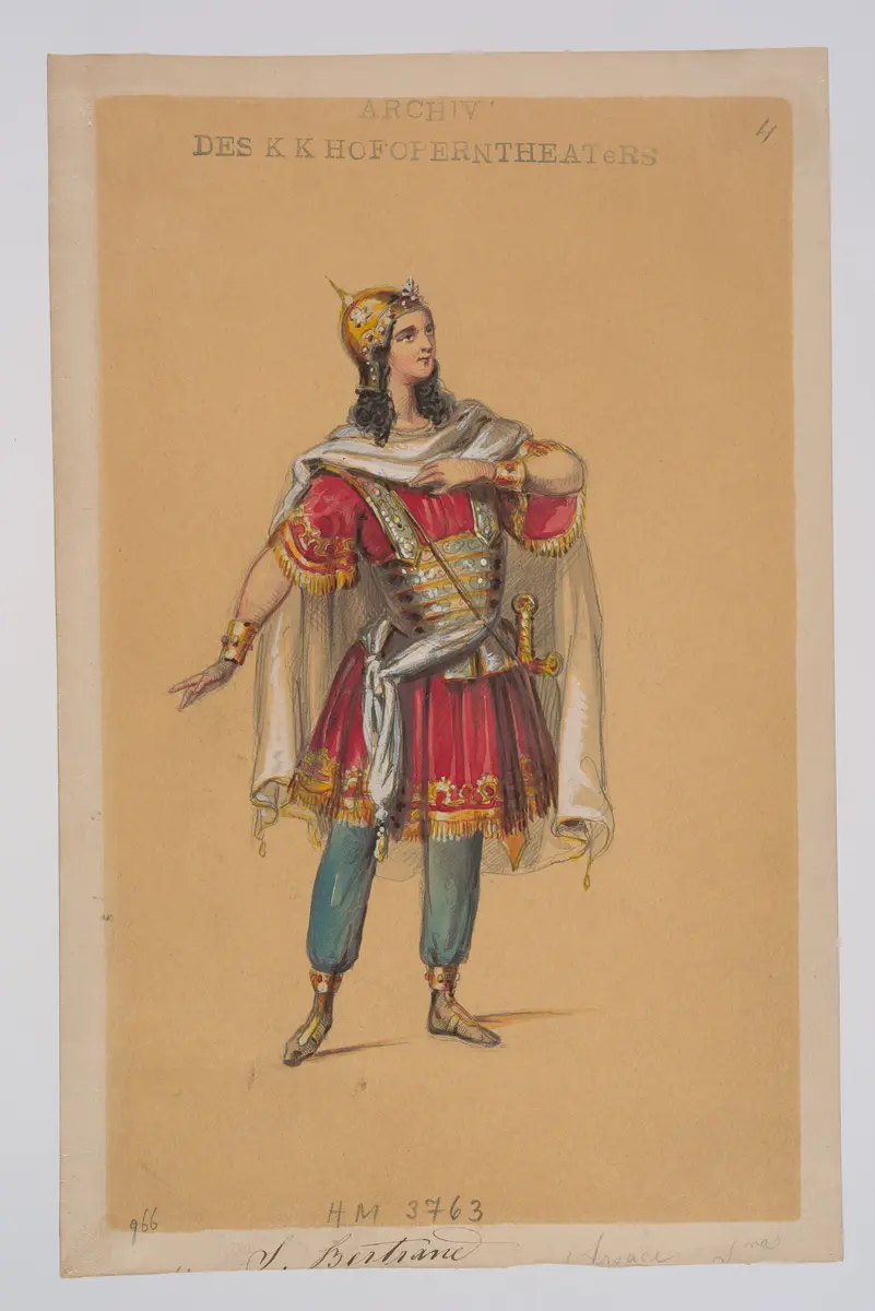 Semiramis, Originaltitel: Semiramide, Titel der Serie: Figurinen des k.k. Hofoperntheaters