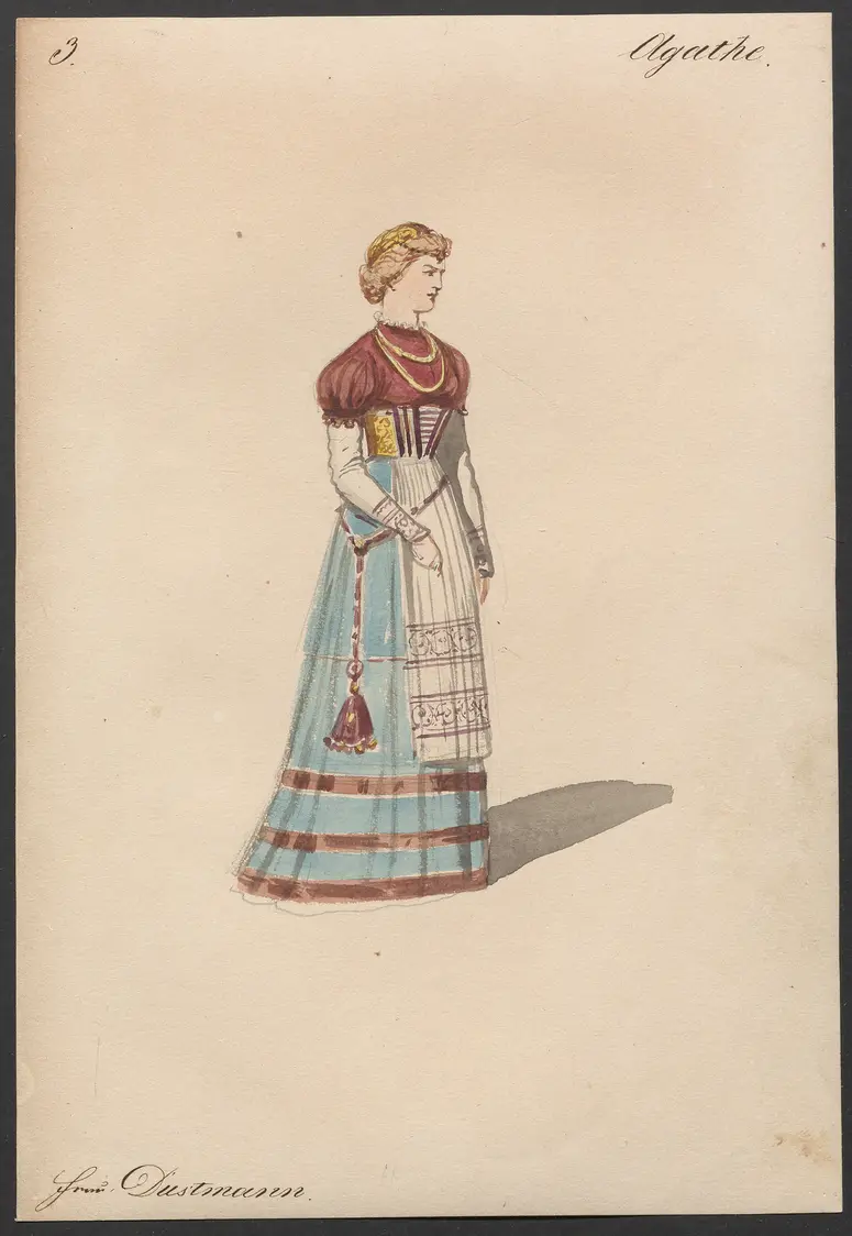 Der Freischütz, Titel der Serie: Figurinen des k.k. Hofoperntheaters