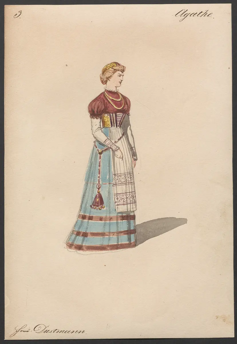 Der Freischütz, Titel der Serie: Figurinen des k.k. Hofoperntheaters