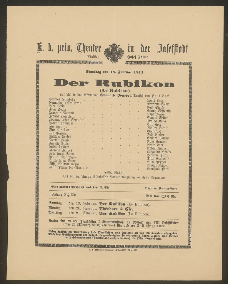 Der Rubikon, Le Rubicon