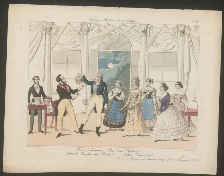 Der Talisman, Titel der Serie: Costume-Bild, Name der Zeitschrift: Wiener Theaterzeitung