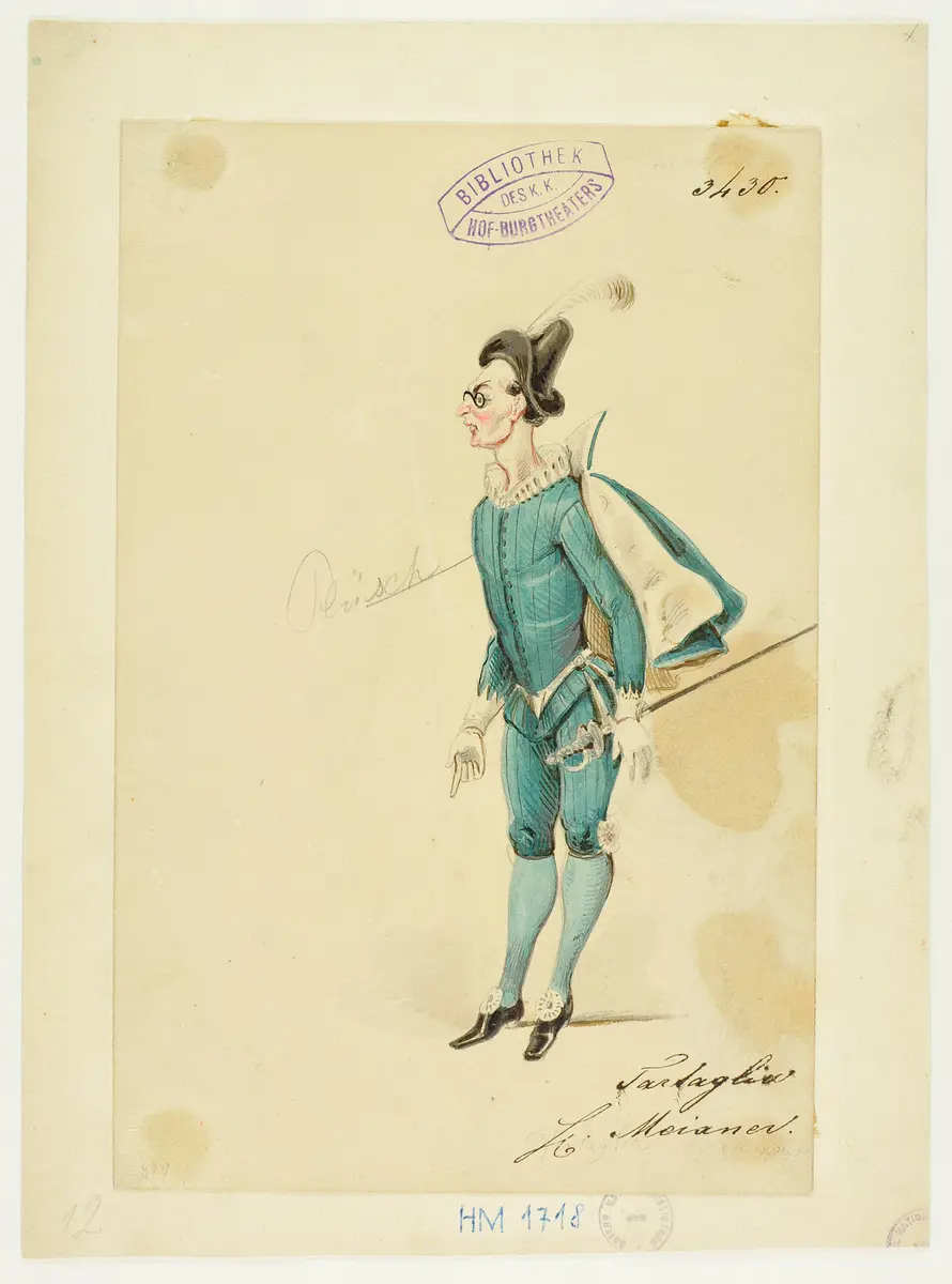 Turandot, Prinzessin von China, Suchtitel: Turandot, Titel der Serie: Figurinen des k.k. Hof-Burgtheaters